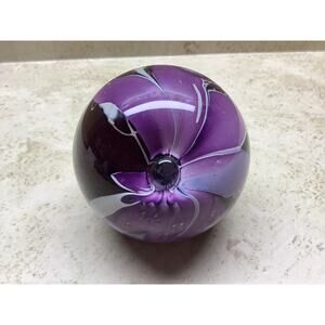 Vintage Glass Eye Studio Paperweight, GES 91, Studio Art Glass Mt. St. Helens